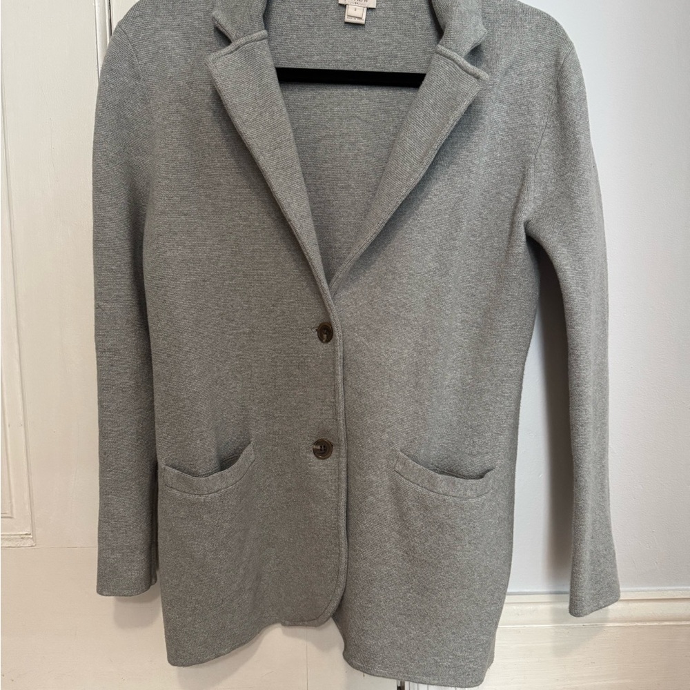 J Crew Factory Sweater Blazer - Gray